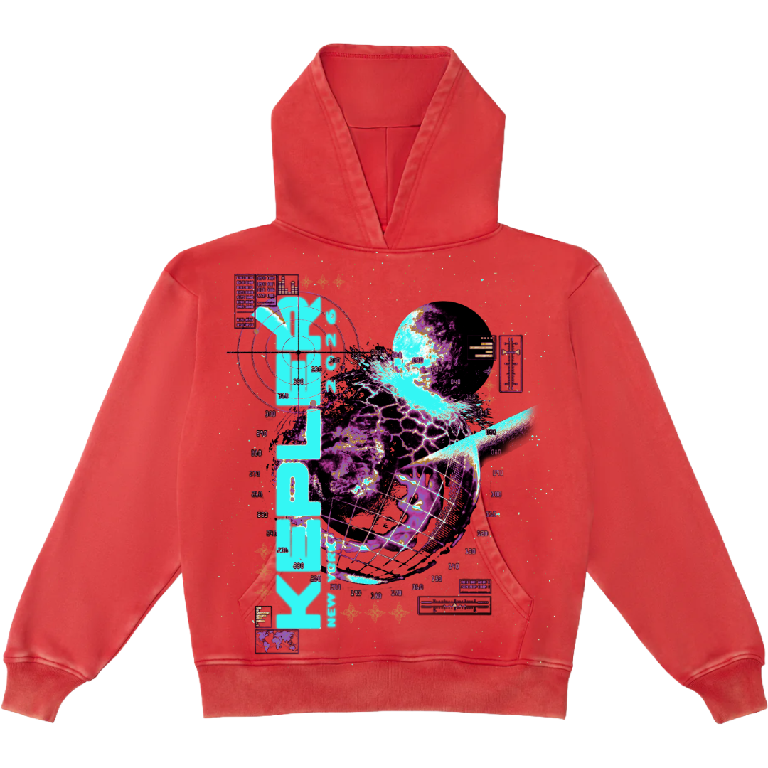 “Thermal Map” Zip Up